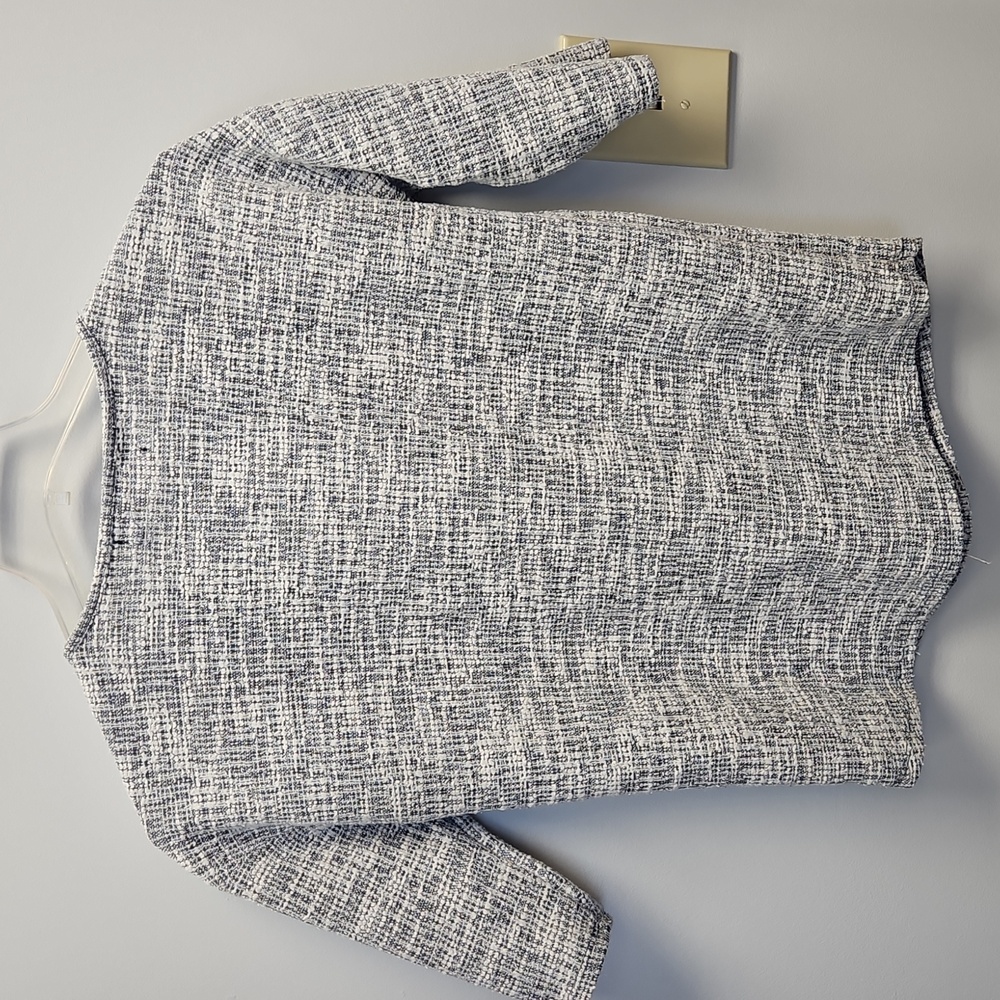 Simply Southern Gray Textured Knit Button Shoulder Top Sz Lg - Picture 6 of 6